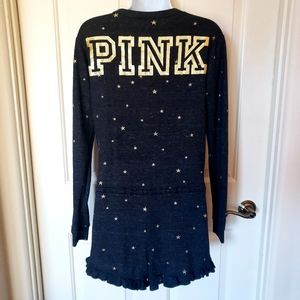 PINK sleep romper in size M in EUC